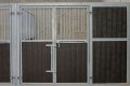 Plastic stable planks - tongue/groove boards - brick brown